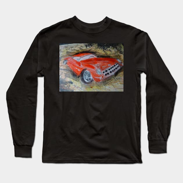 Red car - 1 Long Sleeve T-Shirt by walter festuccia